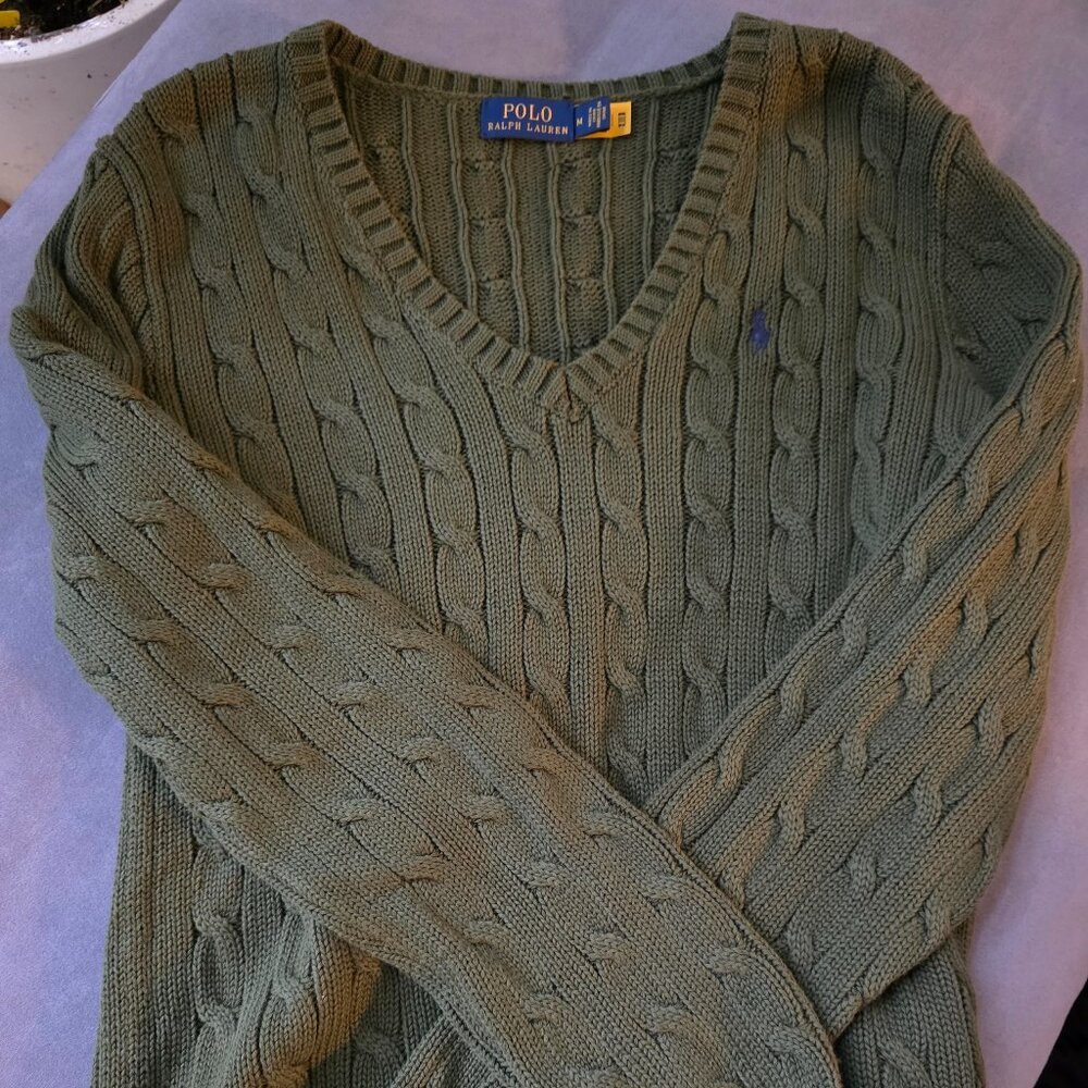 Ralph Lauren POLO GREEN Sweater.